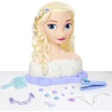 Tete a coiffer - REINE DES NEIGES - Tete a Coiffer Elsa Deluxe - Extensions, accessoires coiffure et color reveal, a partir de 3 ans