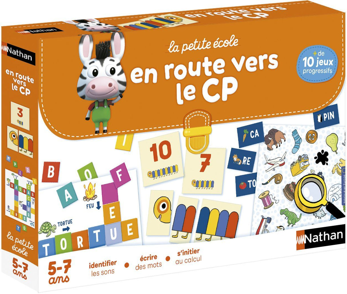 Coffret éducatif - NATHAN - La petite école - En route vers le CP ! - Jeux progressifs - Mixte