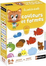 Jeu d'association NATHAN La Petite Ecole - Couleurs et Formes - Pour enfants de 2 ans et plus