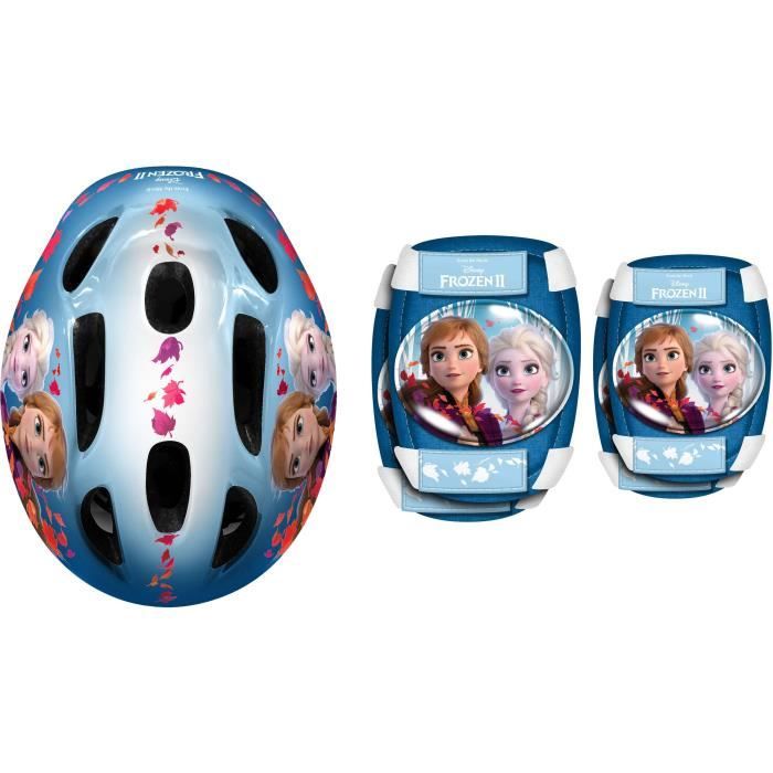 Casque + Genouilleres + Coudieres LA REINE DES NEIGES II - Taille 50-56 cm
