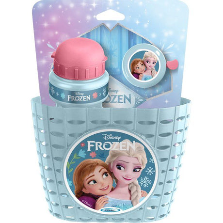 Accessoires pour vélo - DISNEY - La Reine des Neiges - Corbeille, bidon et sonnette - Tout type de guidon - Des 3 ans