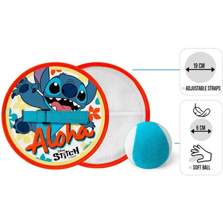 Jeu de lance-attrape balle - DISNEY - Stitch - 2 raquettes scratch