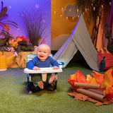 DISNEY BABY Chaise d'appoint Mickey Mouse, rÈhausseur Pop 'n Sit, intÈrieur, extÈrieur, pratique et compacte, pliage rapide, bleu