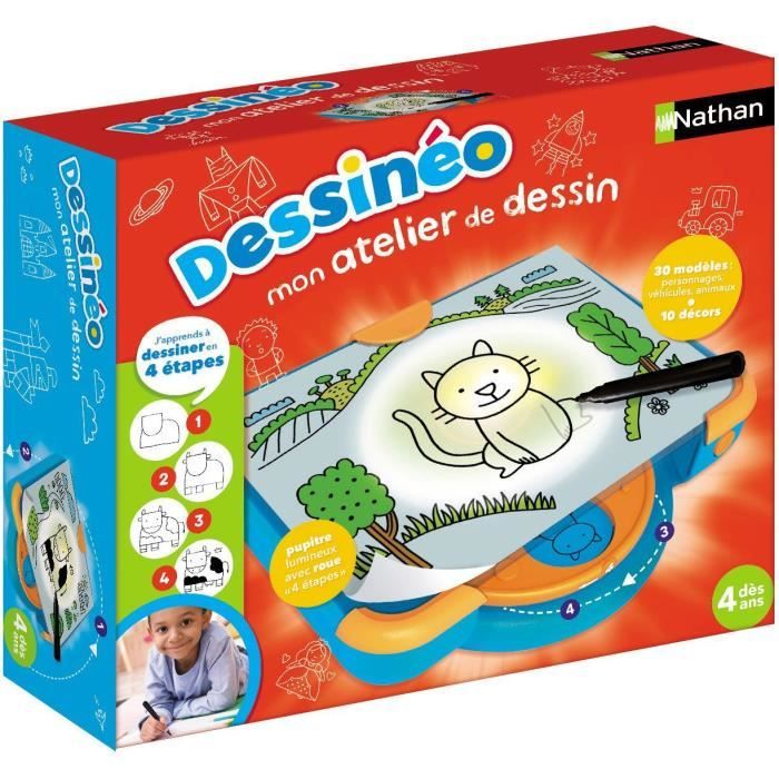 Plateforme de dessin éducative Dessinéo Atelier de dessin 2.0 de NATHAN pour enfant a partir de 4 ans