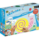Jeu de loisirs créatifs - NATHAN - Dessinéo premiers dessins - 16 modeles évolutifs - A partir de 2 ans - Bleu