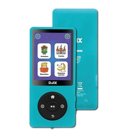 Baladeur a histoire - D-JIX- M-STORYKIDS - 2,4 -  + de 150 histoires intégrées - Autonomie 25h - Bluetooth - 4GB - 300 mAh - USB-C