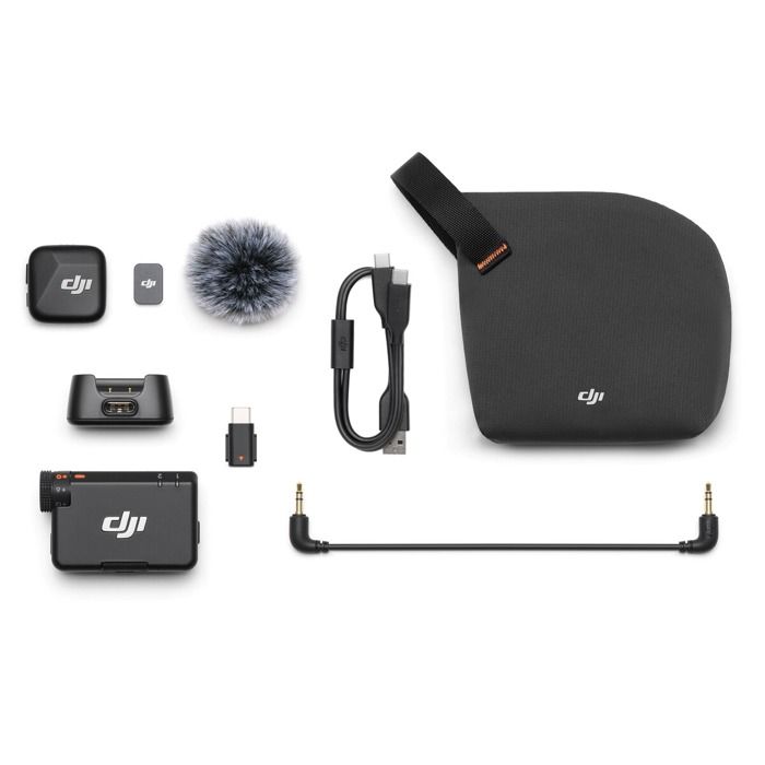 Micro sans fil - DJI - Mic Mini - Compact et léger - Autonomie 48h - Annulation bruit active