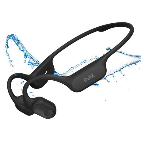 Écouteurs a conduction osseuse sans fil - D-JIX - TRITON 600 - Bluetooth + MP3 - 32 Go - Autonomie 2h15 - Noir