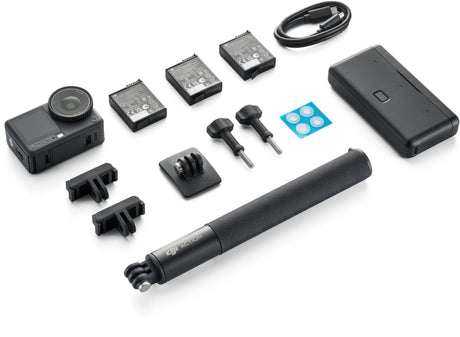 Caméra sport - DJI - Osmo Action 6 Adventure Combo - Capteur 1/1,1 - Autonomie 4 h - Stockage 50 Go - Étanche - Accessoires inclus