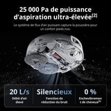 DJI ROMO P - Robot Aspirateur Laveur avec Station - Design Transparent - 25 000 Pa - Détection au millimetre - 200 j sans Entretien