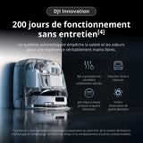 DJI ROMO P - Robot Aspirateur Laveur avec Station - Design Transparent - 25 000 Pa - Détection au millimetre - 200 j sans Entretien