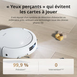 DJI ROMO S - Robot Aspirateur Laveur avec Station - 25 000 Pa - Détection de Niveau Drone - 200 Jours sans Maintenance