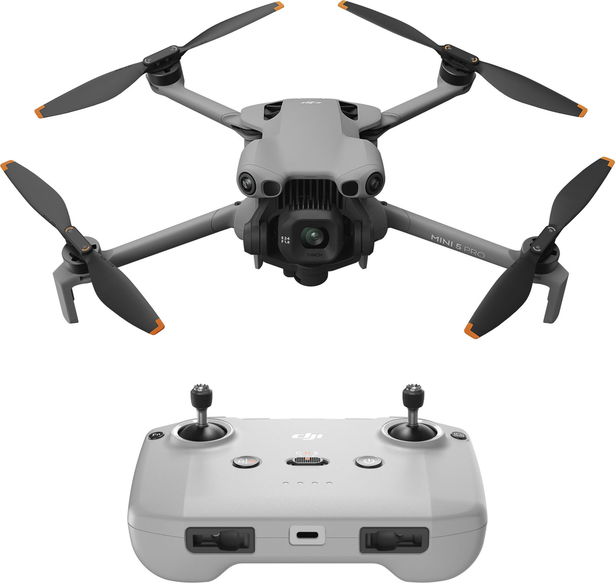 Drone - DJI - Mini 5 Pro - Caméra 4K - Capteur CMOS 1 + détection d'obstacles + nacelle + ActiveTrack 360°