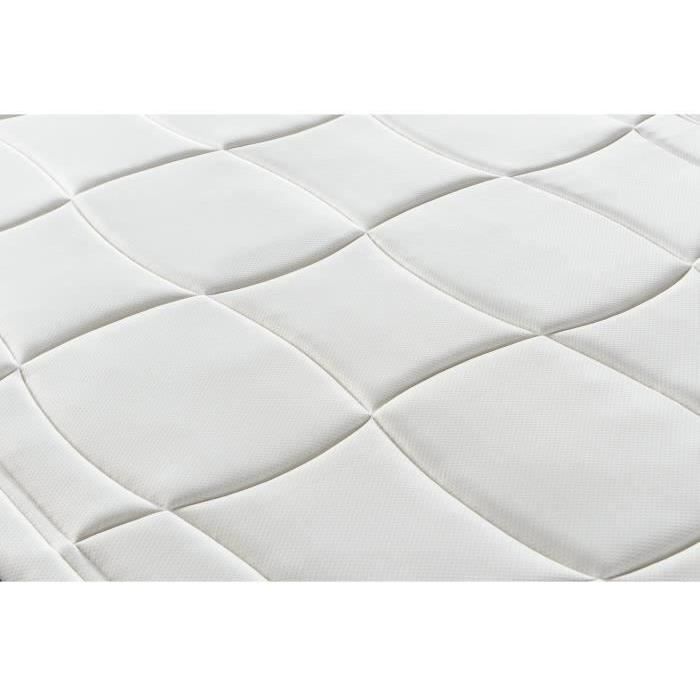 Ensemble matelas + sommier 160x200 cm - Mousse mémoire - 28cm - 5 zones - Ferme - DEKO DREAM HOTEL PREMIUM LUX