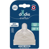 Tétine multi-perforée anti-colique - DODIE - Débit 1 - 0-6 mois - Compatible uniquement avec les biberons Dodie EXTRA
