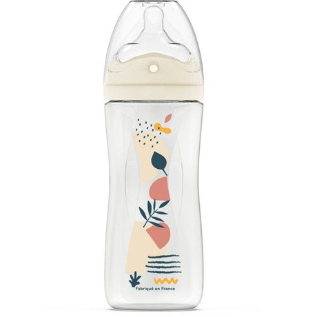 Biberon anti-colique - DODIE - 330 ml - Tétine multi-perforée biomimétisme - +6 mois - Débit 3 - Rose