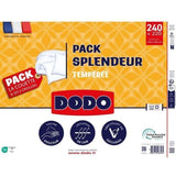 Pack Couette 300 gr/m˛ DODO - Splendeur - 220 x 240 cm + 2 Oreillers - 60 x 60 cm - Blanc