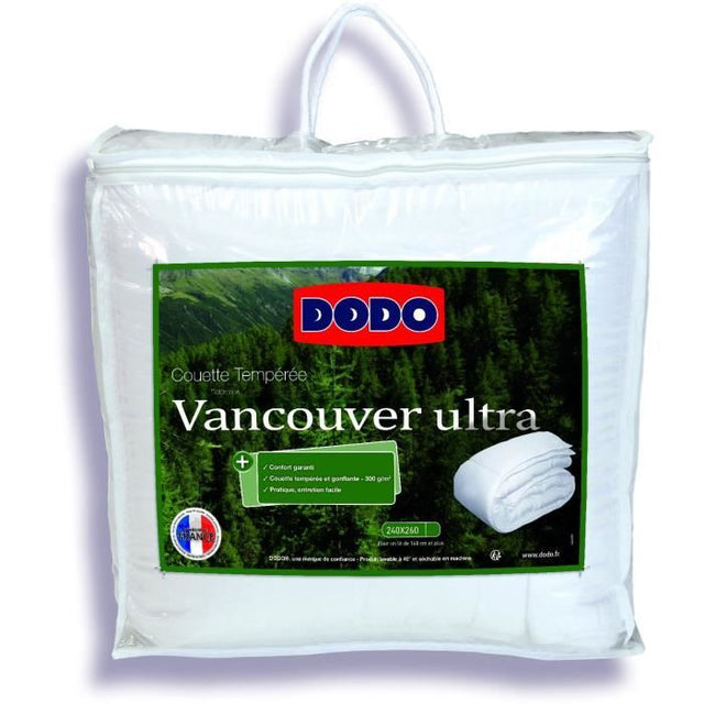 Couette Tempérée - DODO - Vancouver Ultra -  240 x 260 cm - Blanc