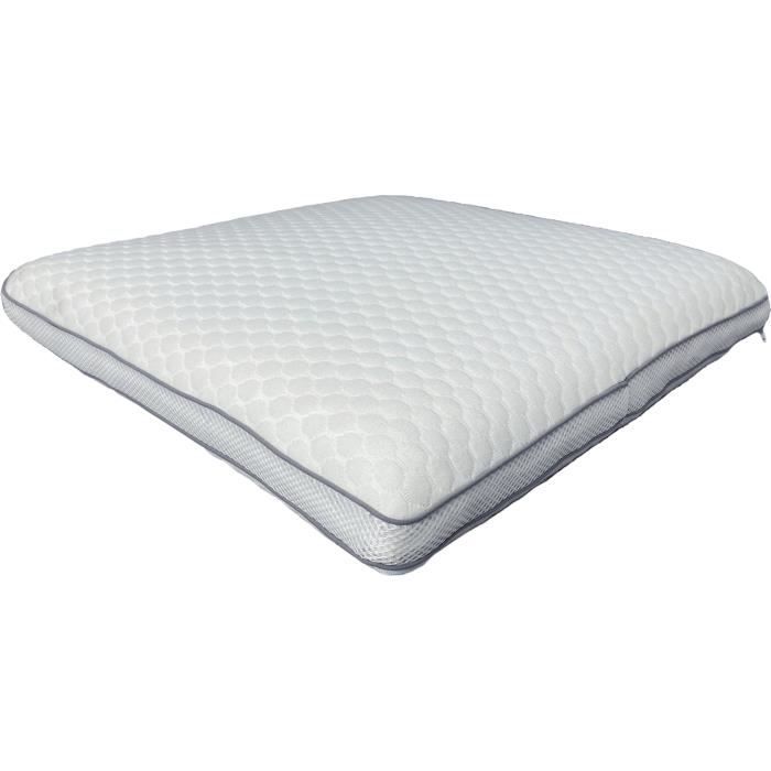 Oreiller - Le Premium - DODO - 60 x 60 cm - Mémoire de forme - Taie déhoussable - Blanc