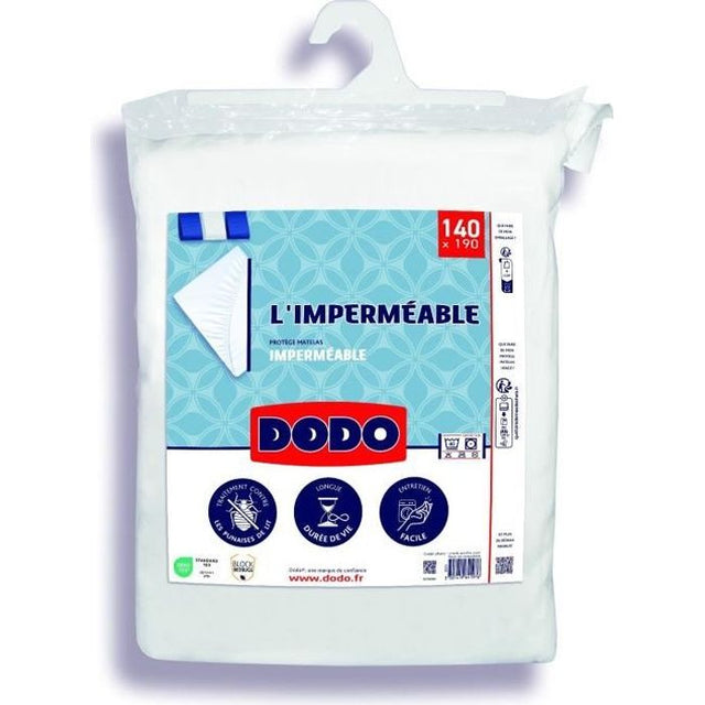 Protege Matelas Imperméable - DODO - 140 x 190 cm - Coton & Polyester - Anti Punaise De Lit