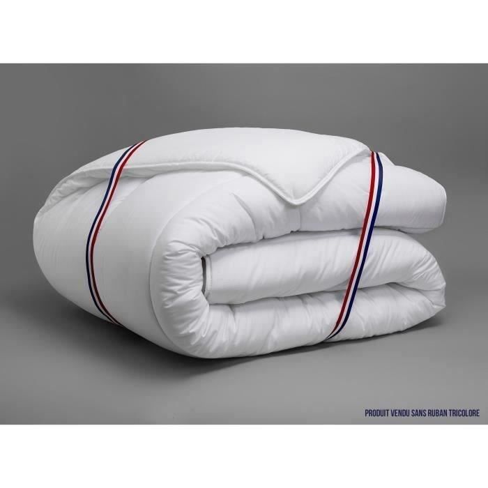 Couette Tempérée 300gr/m˛ - DODO - VICTORIA - Anti-Acariens - 220 x 240 cm - Blanc
