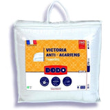 Couette Tempérée 300gr/m˛ - DODO - VICTORIA - Anti-Acariens - 240 x 260 cm - Blanc