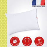 Oreiller Anti-Acariens - DODO - 50 x 70 cm - 100% Polyester - Blanc