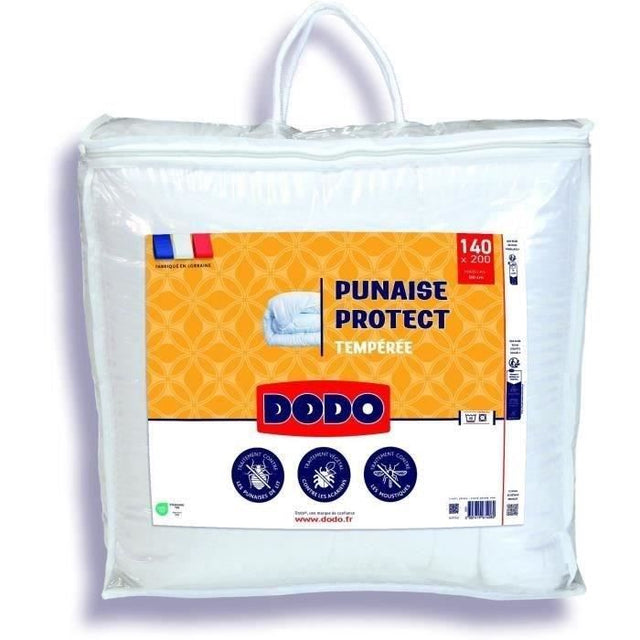Couette Tempérée 300gr/m˛ - DODO - PUNAISE PROTECT - 140x200 cm - Blanc