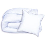 DODO Pack Couette chaude anti-acariens 140x200 cm + 1 oreiller 60x60 cm - Splendeur - Garnissage 100% volupt'air  350gr/m² - Blanc