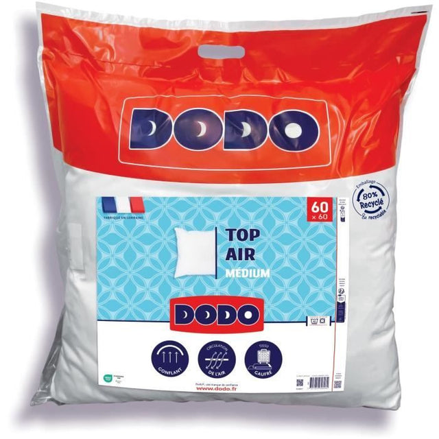 Oreiller DODO - Medium TOP AIR - 60 x 60 cm - Blanc