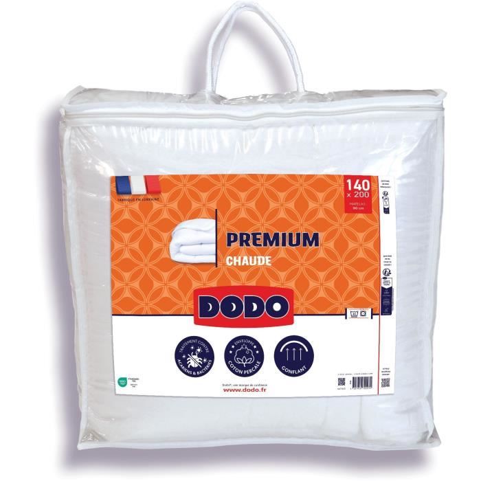 Couette Chaude 250 gr/m˛ - DODO - Premium - 140 x 200 cm - Blanc