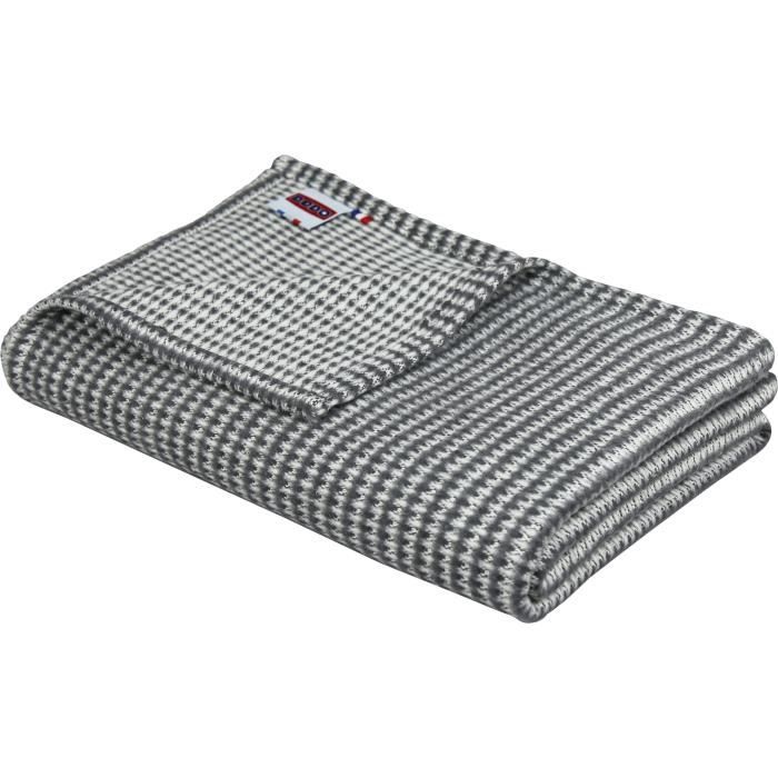 Plaid - DODO - Coton Caresse - Ardoise