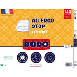DODO - Couette tempérée 300 g/m² - ALLERGO STOP - 140 x 200 cm - Blanc