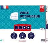 DODO - Couette ultra légere 100 g/m² - VOILE DE DOUCEUR - 200 x 200 cm - Blanc