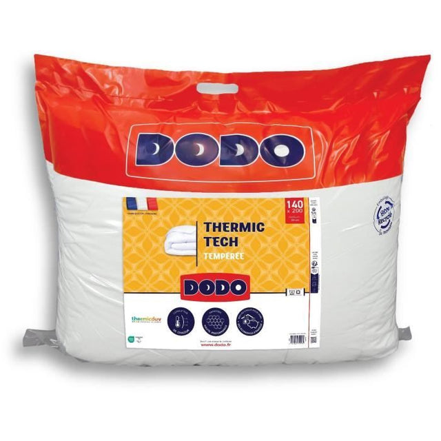 Couette Tempérée 250 g/m˛ - DODO - THERMIC TECH - 140 x 200 cm - Blanc