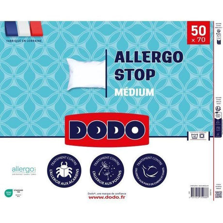 Oreiller - DODO - ALLERGO STOP - 50 x 70 cm - Blanc
