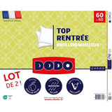 DODO Lot de 2 Oreillers - Top Rentrée - Oreillers moelleux - 60 x 60 cm
