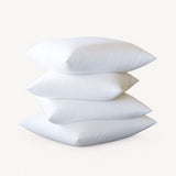DODO - Lot de 4 oreillers moelleux - GROS VOLUMES - 60 x 60 cm - 100% Polyester VOLUPT'AIR - Blanc