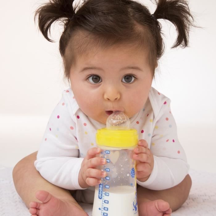 Tétine plate anti-coliques Dodie Sensation+ col large débit 1 pour bébé 0 mois