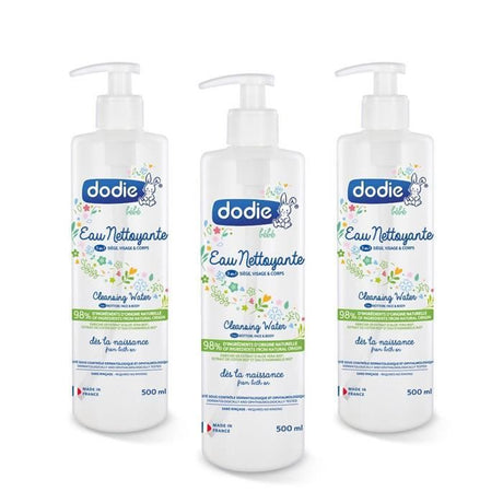 DODIE Lot de 3 eaux nettoyantes 500ml