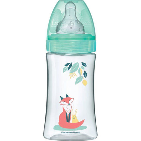 Biberon anti-colique - DODIE - 270 ml - Tétine ronde - 0-6 mois - 3 vitesses - Débit 2 - Vert