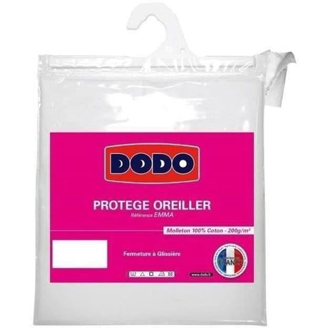 Protege-Oreiller - DODO -  Emma -  60 x 60 cm - Blanc