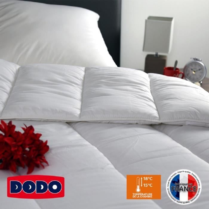 Couette chaude Vancouver - 200 x 200 cm - 400gr/m≤ - Blanc - DODO