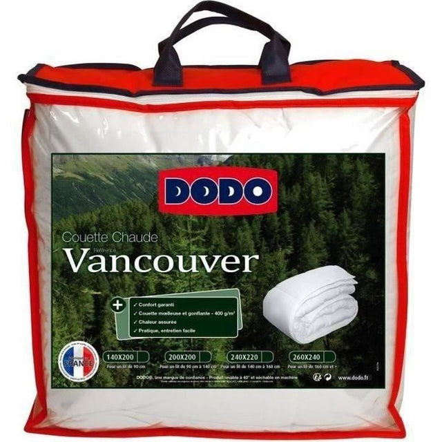 Couette Chaude Vancouver 400gr/m˛ - DODO - 220 x 240 cm - Blanc