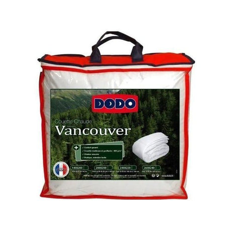 Couette Chaude Vancouver 400gr/m˛ - DODO - 240 x 260 cm - Blanc