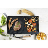 Grill de table barbecue Genius - DOMO - DO9259G - 2 zones de cuisson - Thermostat réglable- 2400 W