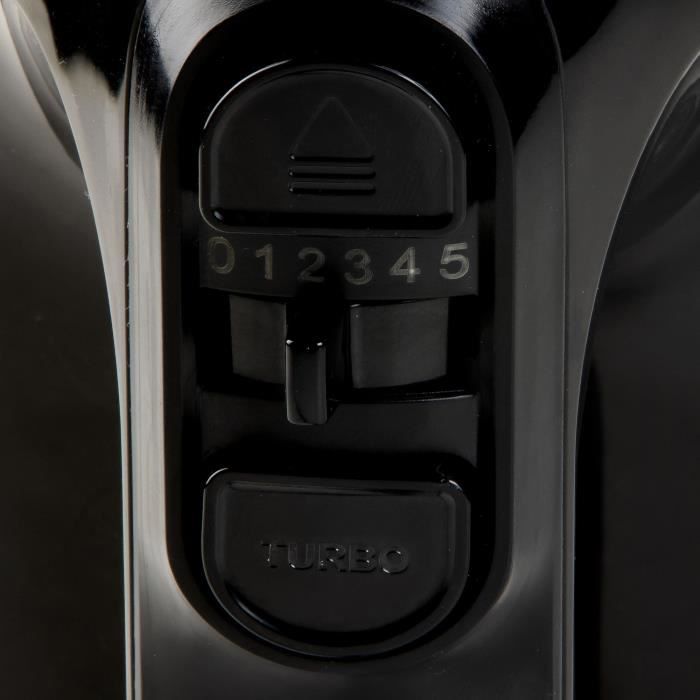 Batteur électrique - DOMO - DO9258M - 800 W - 5 vitesses + Turbo - Noir / Acier