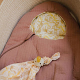 Nid d'ange réversible uni / motif Safari Rose Blush 0-3 mois