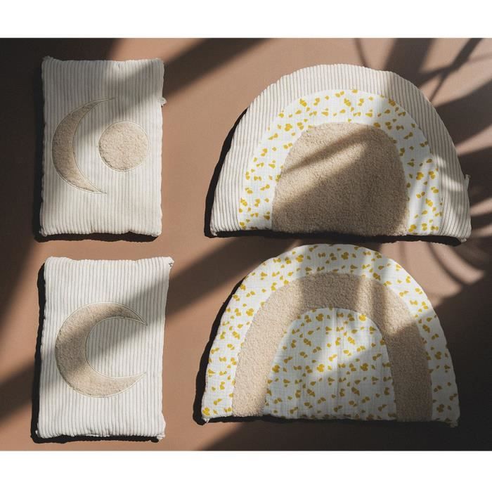 Tour de lit modulable bébé Lune Beige 49x29 cm