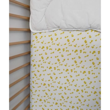 Drap housse jersey - DOMIVA - Savane - 60 x 120 cm - Coton extensible - oeKO-TEX